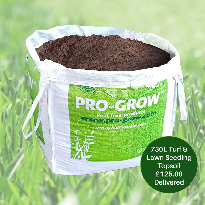 Pro-Grow Turf & Lawn Seeding Topsoil 730L Bulk Bag