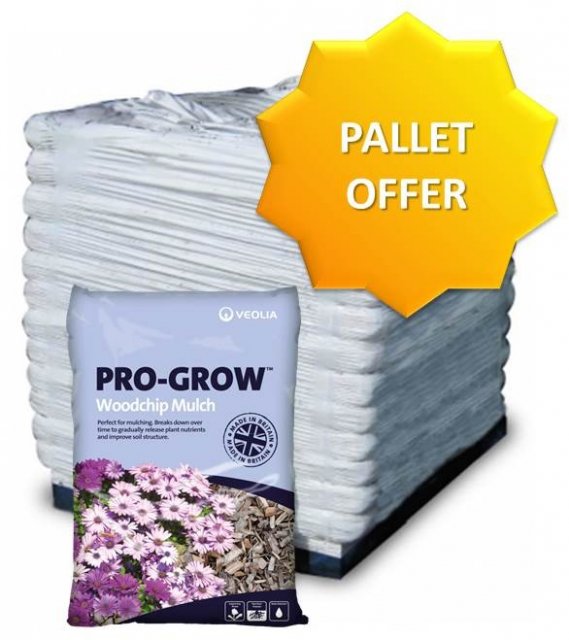 Pro-Grow 48 BAGS ONLINE OFFER - Pro-Grow Woodchip Mulch 70Ltr Bag